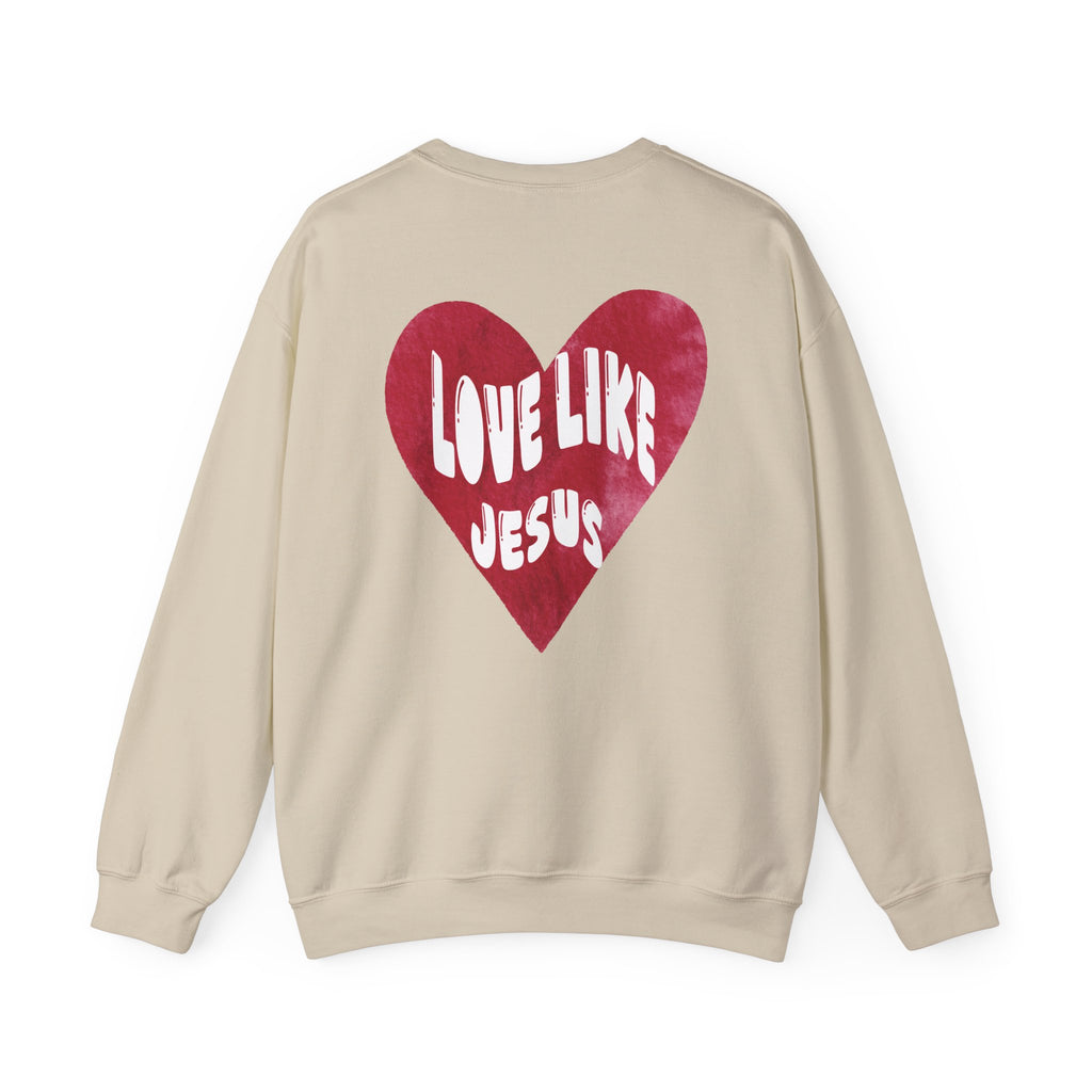 "Love Like Jesus" - Crewneck - White Lettering