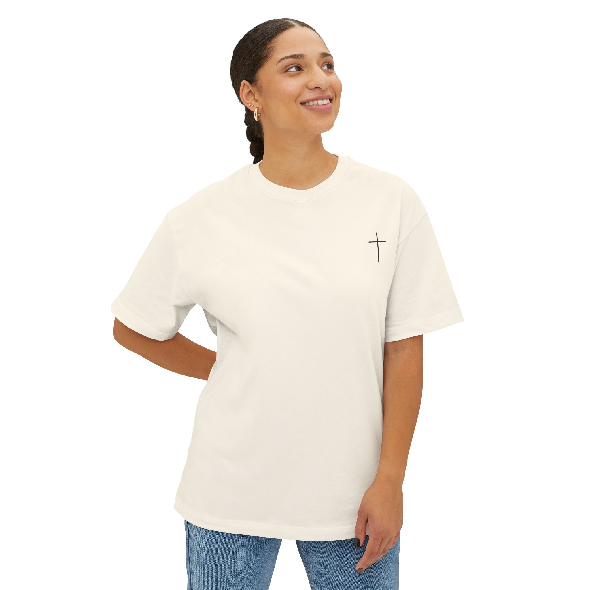 "Living Proof of a Loving God" Floral Oversized Tee
