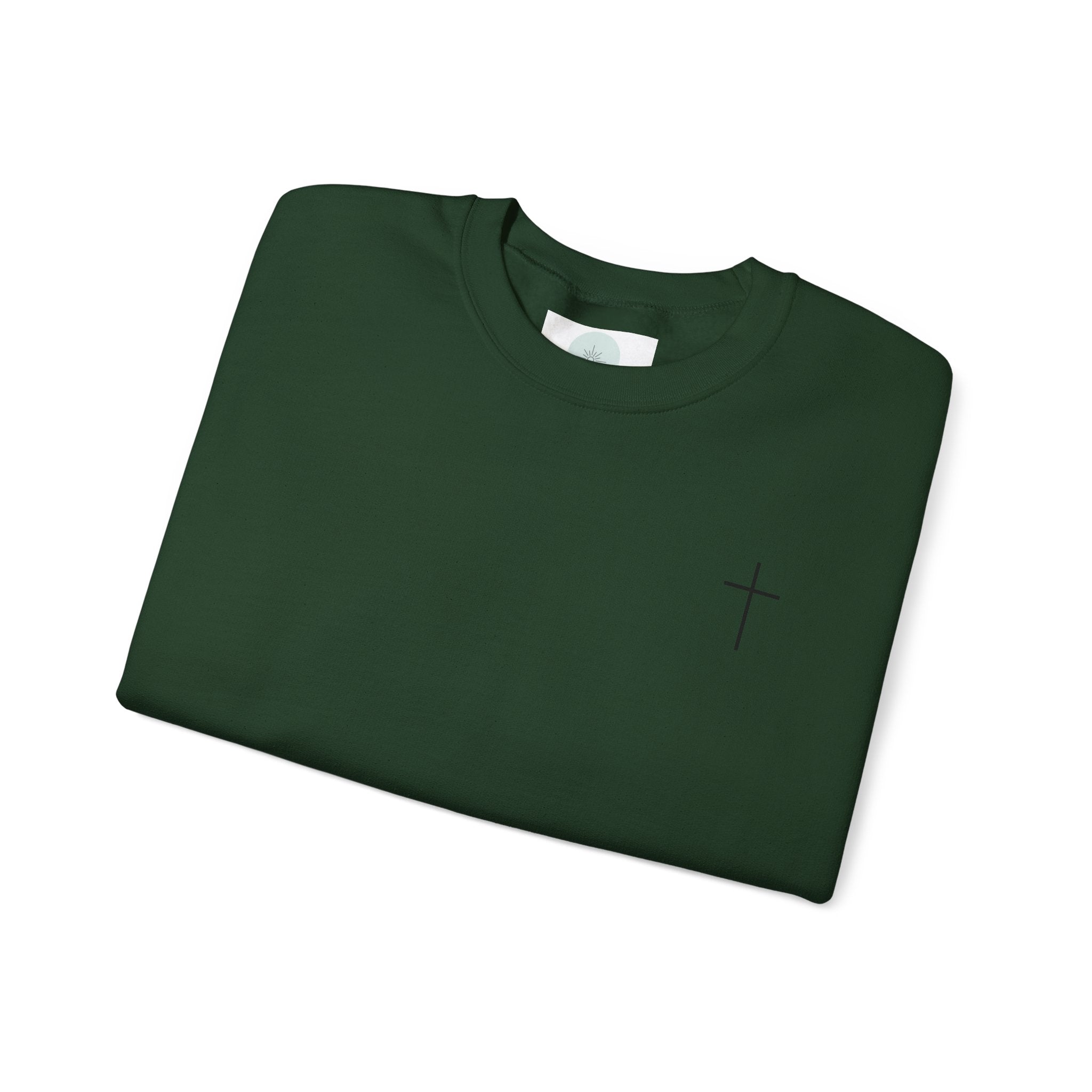 "Living Proof of a Loving God" Floral Crewneck